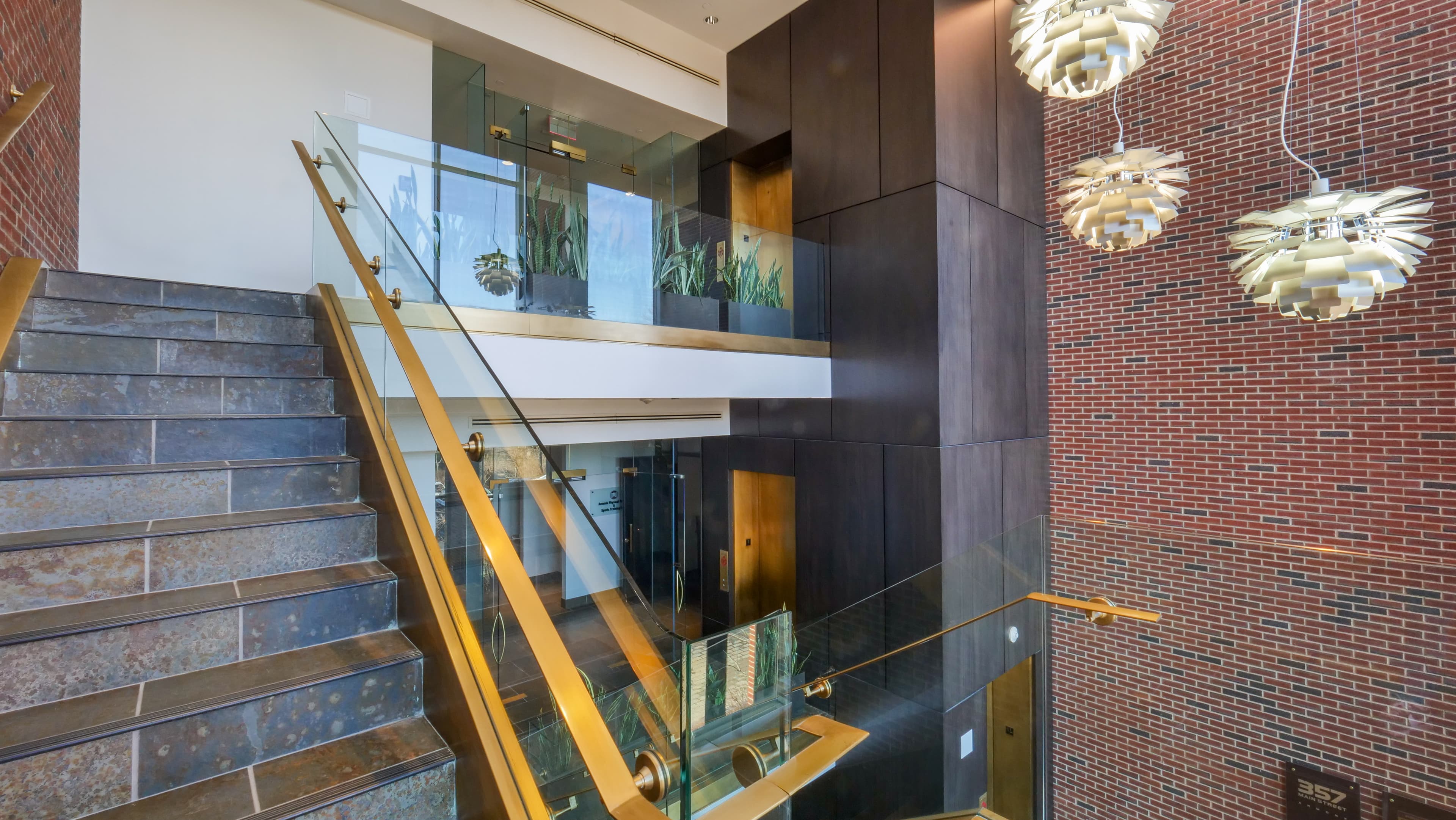 357 Main Lobby with Louis Poulsen lighting